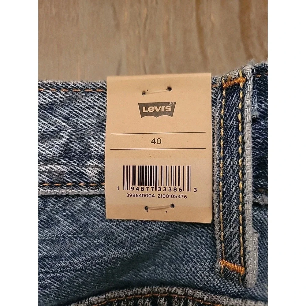 Levi‎ Levis 405 Medium Wash Jean Shorts Mens Sz 40 New NWT Denim Strauss Stylish